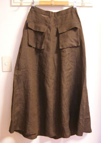 リネンのスカート