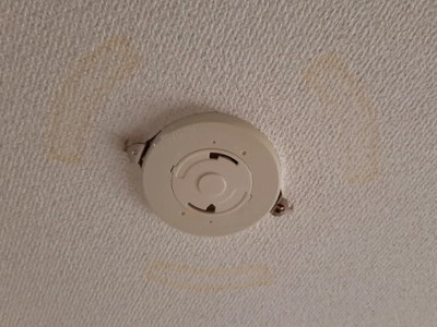 天井に黄ばみが